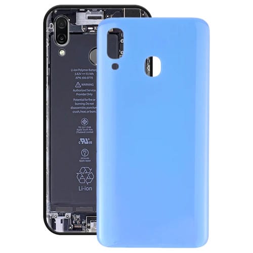 Para Galaxy A20 SM-A205F/DS Tapa trasera de baterĂa (Azul)