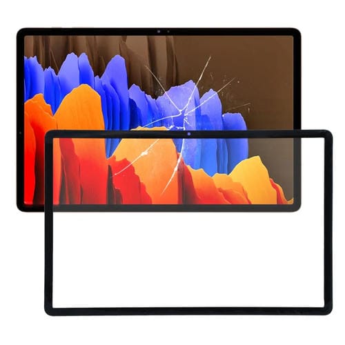 Glass Lens Front Screen Samsung Galaxy Tab S7 FE SM-T730 (Black)