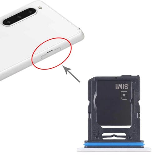 SIM Card and Micro SD Tray Sony Xperia 10 V (White) Original
