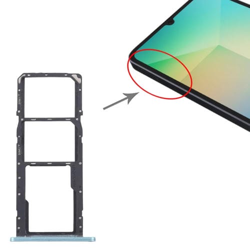 SIM Card and Micro SD Tray Samsung Galaxy A06 SM-A065F (Green)