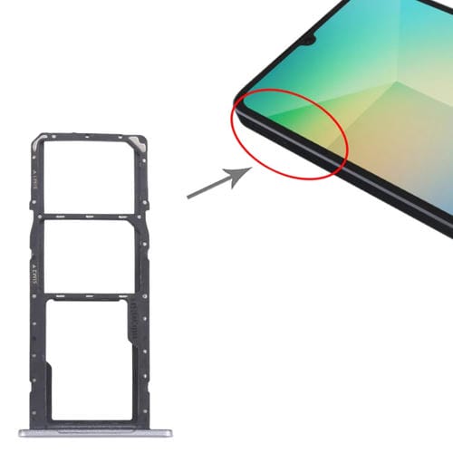 SIM Card and Micro SD Tray Samsung Galaxy A06 SM-A065F (Silver)