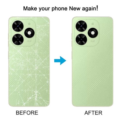 Back Cover of Battery Tecno Spark Go (Green)