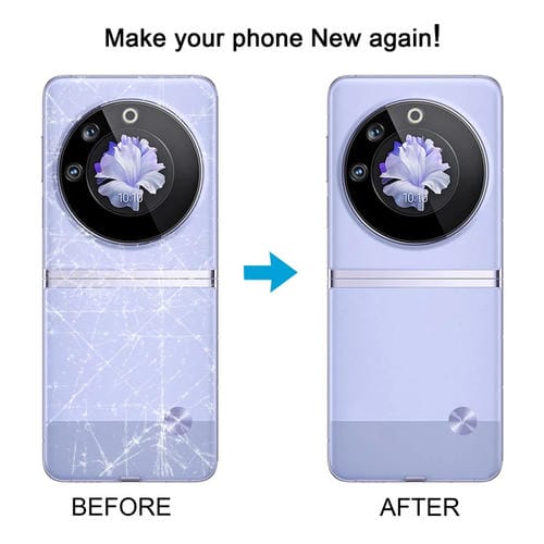 Back Cover of Original Tecno Phantom V Flip Battery (Black)