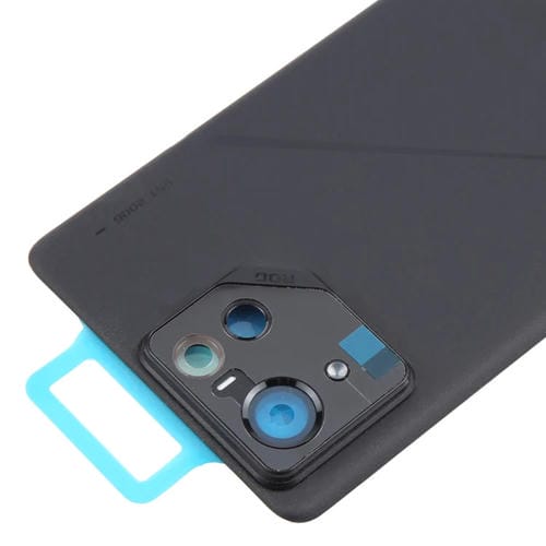 Back Battery Cover Glass Asus Rog Phone 8 Pro Ai2401 Ai2401_A with Camera Frame (Black Matte)