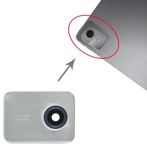 Obiettivo della fotocamera posteriore Lenovo Tab M11 K11 Tb330Fu (Verde) Originale