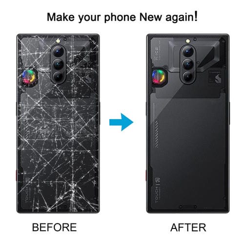 Coperchio Posteriore della Batteria in Vetro Trasparente ZTE Nubia Red Magic 8S Pro Nx729J