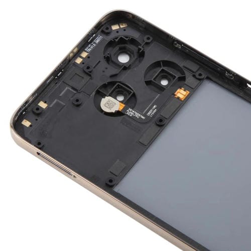 Back Glass Battery Cover with Central Frame and Camera Lens Cover ZTE Axon 60 / V60 Z2356 (Black)