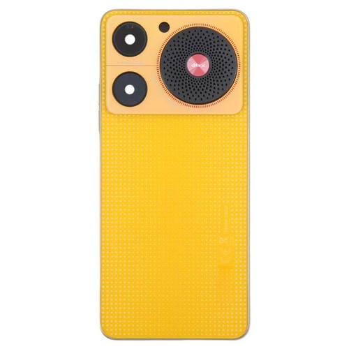 Back Cover of glass Battery with Central Frame and Camera Lens Cover ZTE Nubia Music Z2353 (Yellow)