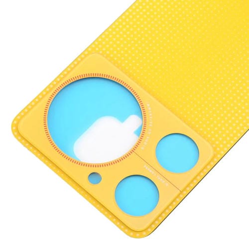 Back Cover of Glass Battery with Adhesive ZTE Nubia Music Z2353 (Yellow)