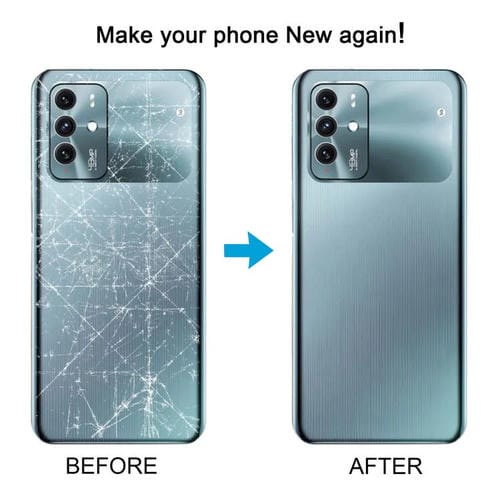 Battery Back Cover with Adhesive ZTE Blade V40 Camera Lens Cover (Black)