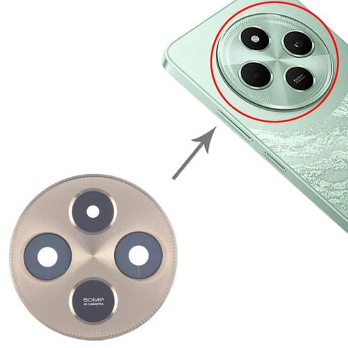 Rückseitige Kameraglasabdeckung Xiaomi Poco C75 5G (Gold) Original