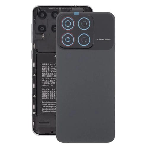Plastic Back Cover with Camera Lens Cover Zte Blade A35 Z2453 (Black)