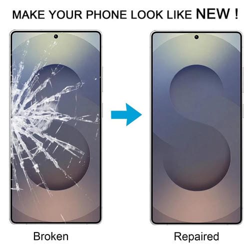 Glaslinse Außenglas Frontbildschirm Samsung Galaxy S25 Ultra Klebstoff OCA