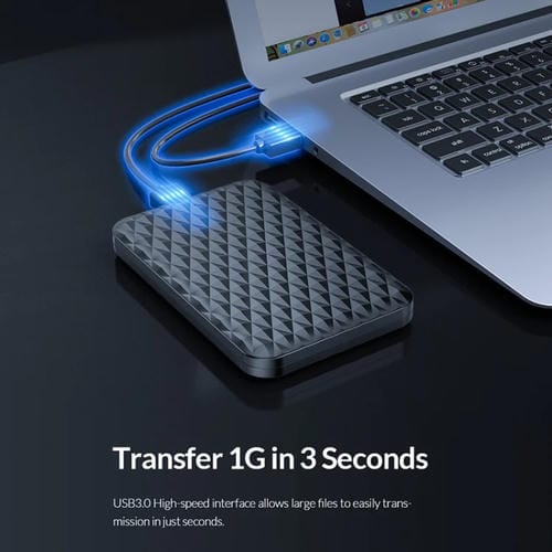 Caja de Disco Duro Portátil Orico 2520U3 2,5 Pulgadas (Negro)