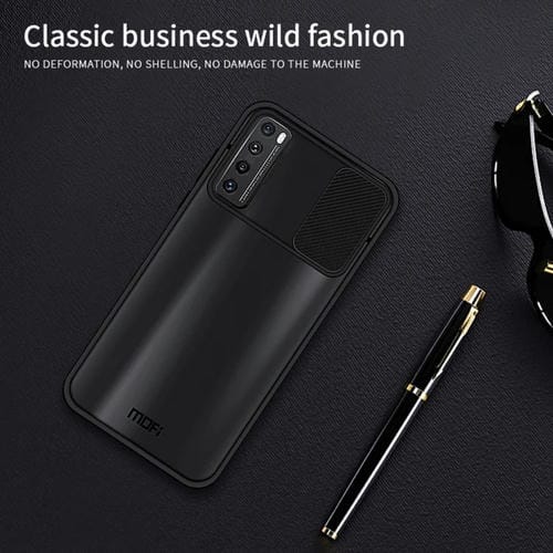 Para Huawei nova 7 MOFI Xing Dun Series PC + TPU Anti-peep Carcasa protectora todo incluido impermeable y anti-caída, Translúcido Frosted (Negro)