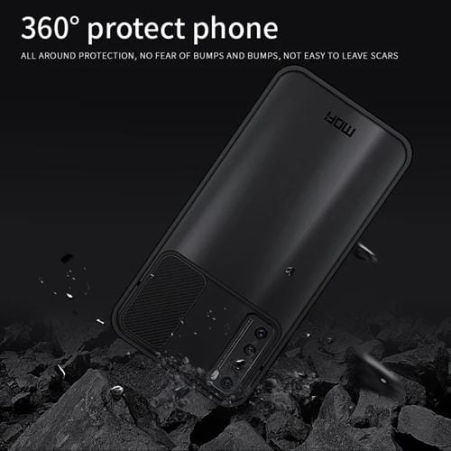Para Huawei nova 7 MOFI Xing Dun Series PC + TPU Anti-peep Carcasa protectora todo incluido impermeable y anti-caída, Translúcido Frosted (Negro)