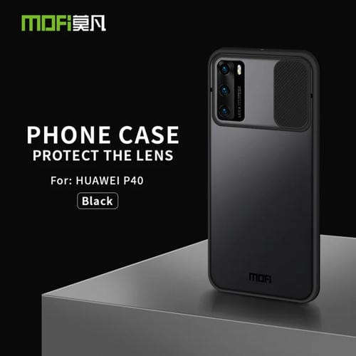 Para Huawei P40 MOFI Xing Dun Series PC + TPU Anti-peep Carcasa protectora todo incluido impermeable y anti-caída, Translúcido Frosted (Negro)