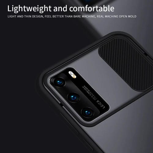 Para Huawei P40 MOFI Xing Dun Series PC + TPU Anti-peep Carcasa protectora todo incluido impermeable y anti-caída, Translúcido Frosted (Negro)