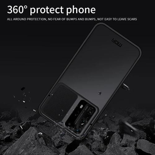 Para Huawei P40 Pro + MOFI Xing Dun Series PC + TPU Anti-peep Carcasa protectora todo incluido impermeable y anti-caída, Translúcido Frosted (Morado)