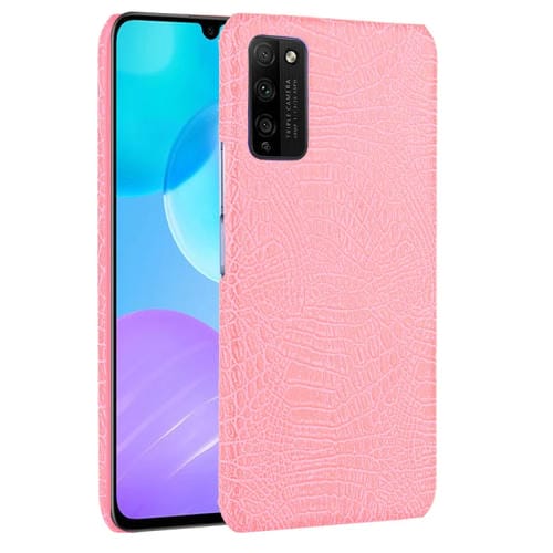 Para Huawei Honor 30 Youth / Honor 30 Lite Funda PC + PU con textura de cocodrilo a prueba de golpes (rosa)