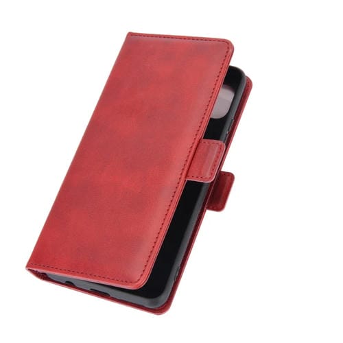 Para Motorola Moto G 5G Estuche de cuero con tapa horizontal con hebilla magnética de doble cara con soporte, ranuras para tarjetas y billetera (rojo)