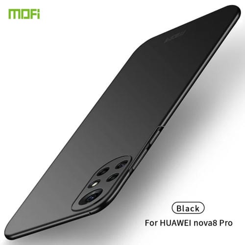 Para Huawei Nova 8 Pro Mofi Frosted PC Funda Duro Ultra-delgada (Negro)