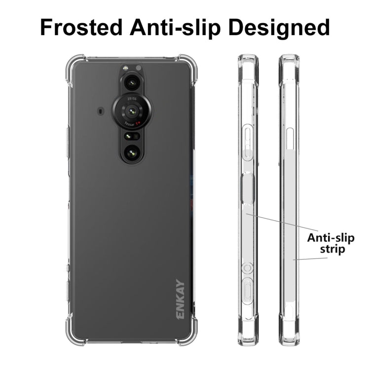 Funda TPU para Sony Xperia Pro-I Enkay transparente a prueba de golpes