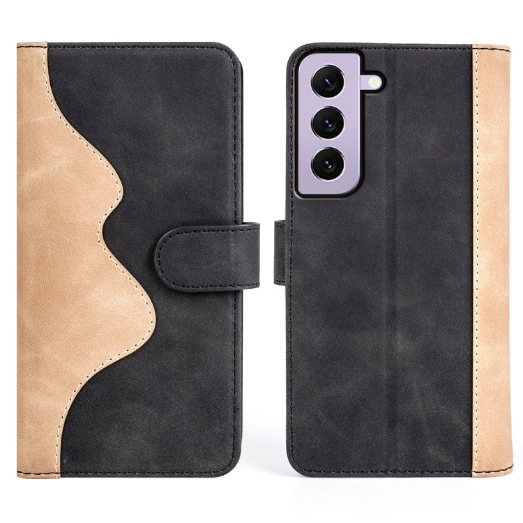 Para Samsung Galaxy S23 5G Costura Horizontal Flip Funda de cuero para teléfono (Negro)
