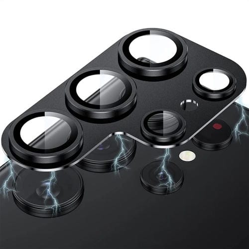 PelĂcula de Lente de CĂĄmara para Samsung Galaxy S23 Ultra 5G Enkay Hat-Prince Ar Vidrio Templado AleaciĂłn de Aluminio (Negro)