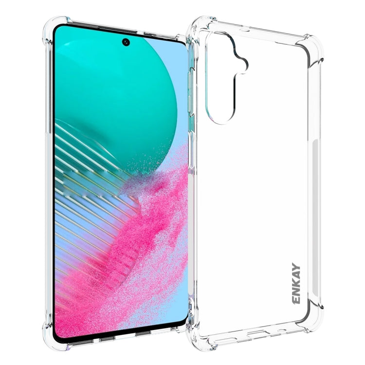 Para Samsung Galaxy M54 5G ENKAY Clear TPU Funda antideslizante a prueba de golpes para teléfono