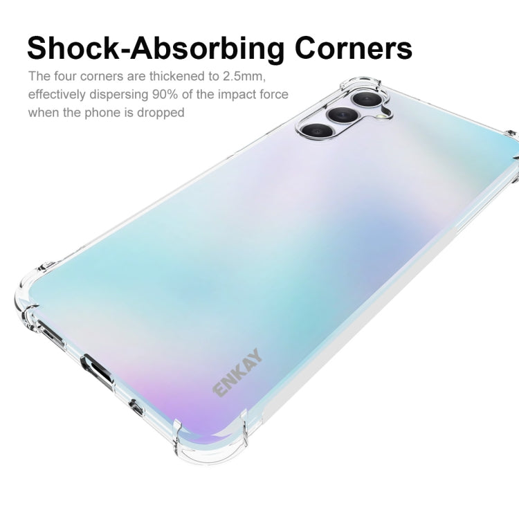 Para Samsung Galaxy M54 5G ENKAY Clear TPU Funda antideslizante a prueba de golpes para teléfono