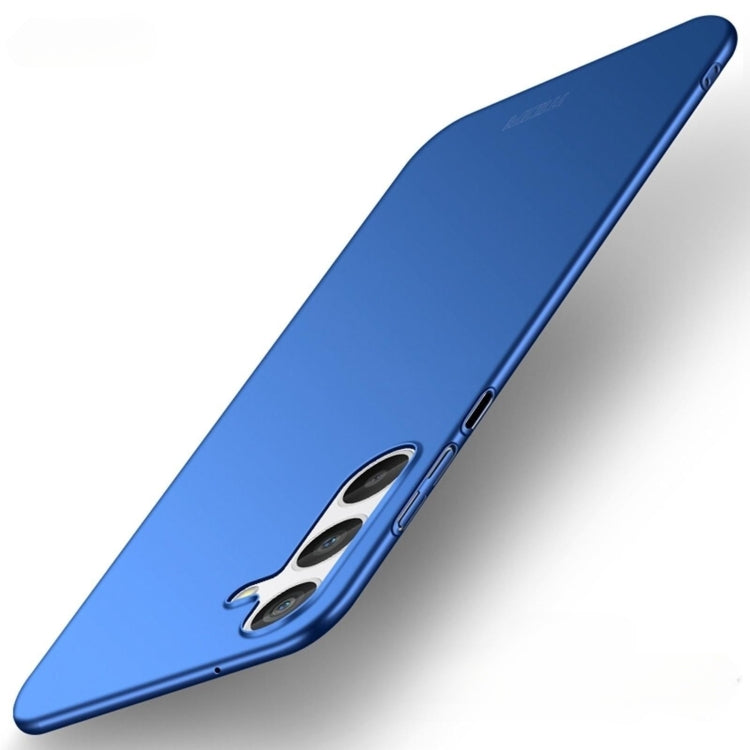 Para Samsung Galaxy A24 4G MOFI Frosted PC Estuche rígido ultrafino para teléfono (Azul)