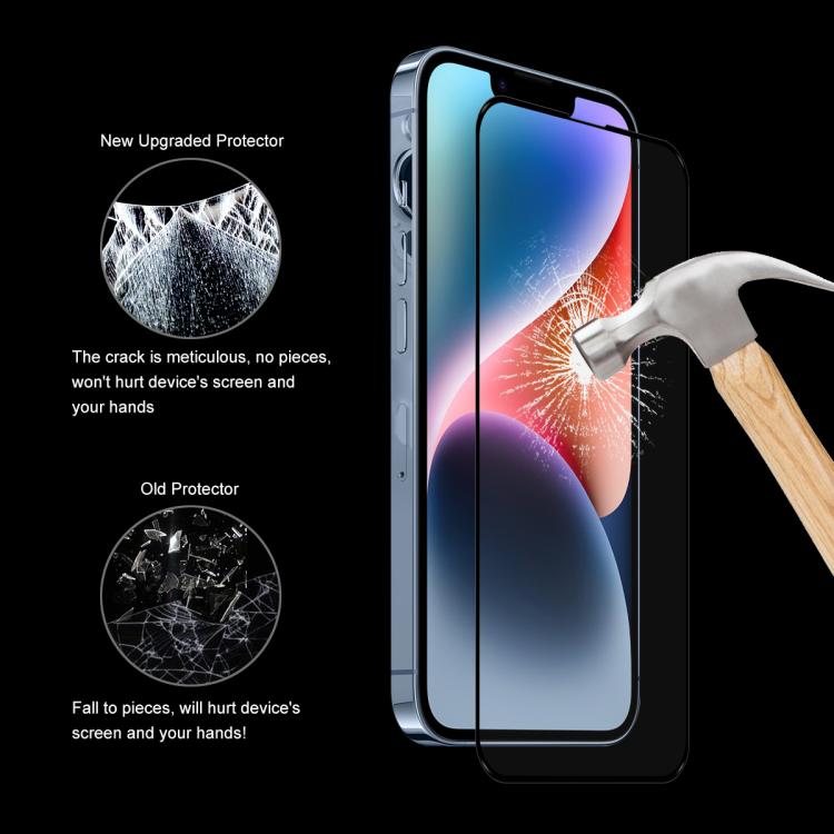 Película de Vidrio Templado Enkay para iPhone 16E con Pegamento Completo (10 Piezas)
