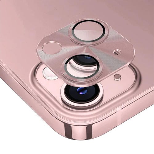 Película de Cubierta de Lente de Vidrio Templado Enkay para iPhone 15/15 Plus de Aleación de Aluminio (Rosa) - MOVILSTORE