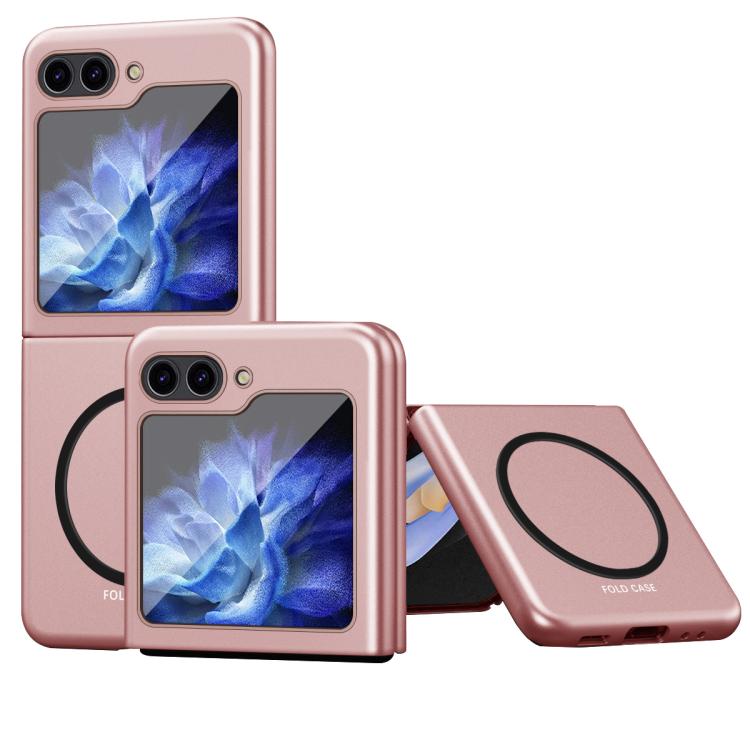 Funda magnética MagSafe a prueba de golpes para Samsung Galaxy Z Flip7 5G (rosa)