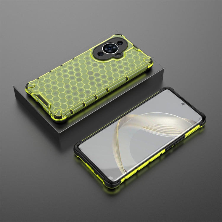 Estuche para Huawei Nova 11 Pro 4G a Prueba de Golpes Honeycomb (Verde)
