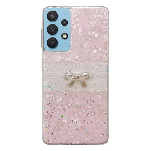 Funda Protectora para Samsung Galaxy A32 4G Shell Pattern Bow TPU (Rosa)
