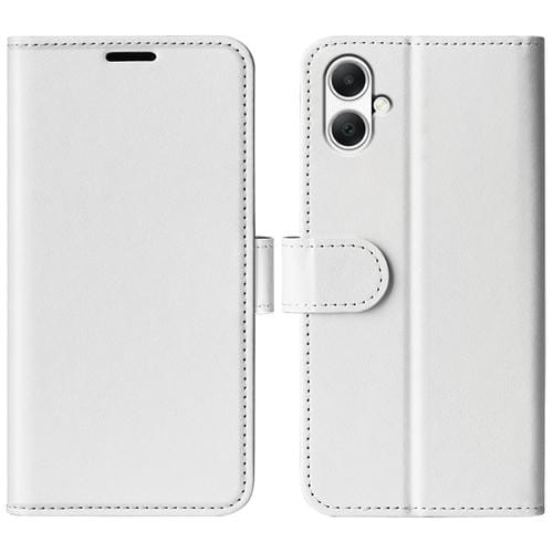 Funda de Cuero para Samsung Galaxy A05 R64 con Tapa Horizontal y Textura (Blanco)