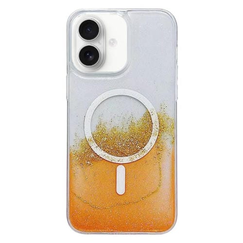 Funda híbrida TPU con Magsafe para iPhone 16 Plus (Naranja)