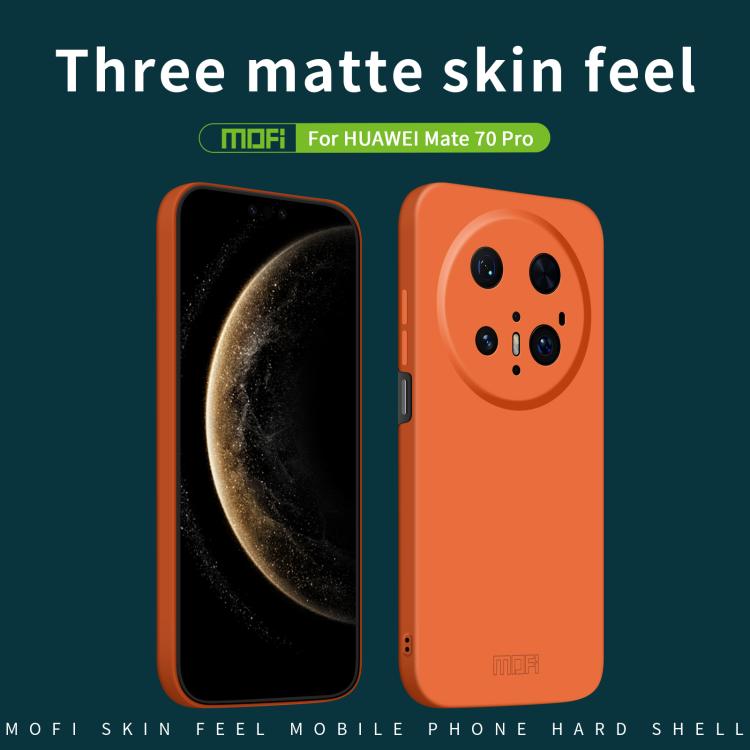 Funda para Teléfono Huawei Mate 70 Pro Mofi Qin Series con PC y Tacto Agradable (Azul)