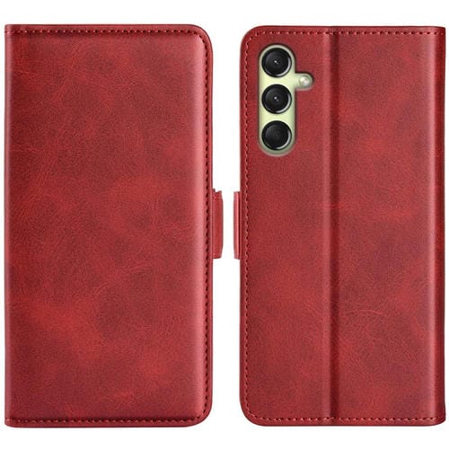 Funda Cuero Samsung Galaxy A16 Tapa Horizontal Hebilla Magnética (Roja)