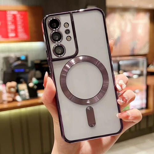 Funda para Samsung Galaxy Note10 + TPU con Galvanoplastia Magsafe (Púrpura)