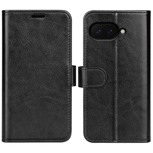 Funda de Cuero con Tapa Horizontal y Textura R64 para Google Pixel 9A (Negra)