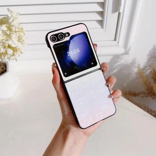 Funda para Samsung Galaxy Z Flip5 5G Degradada Anticaídas (Rosa)