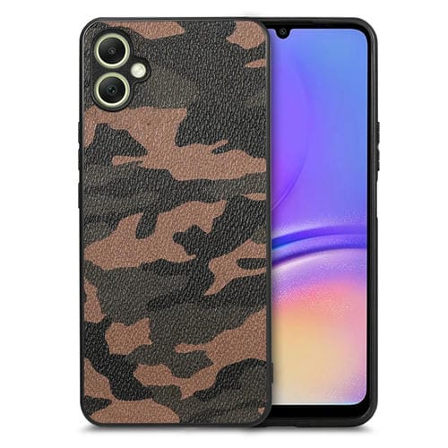 Funda Trasera para Samsung Galaxy A05 Cuero Camuflaje Retro (Marrón)