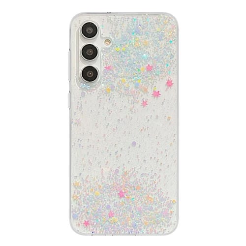 Funda para Teléfono Samsung Galaxy A55 Dreamy Star Glitter Epoxy TPU (Transparente)