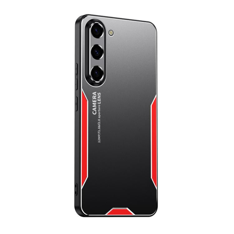 Funda híbrida de TPU y metal para Samsung Galaxy A17 5G Blade Series (roja)