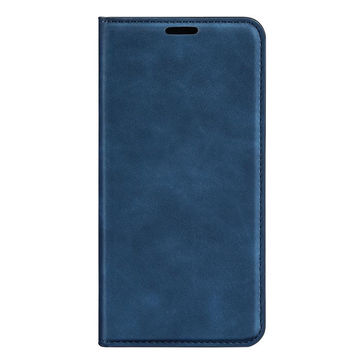 Funda de Cuero con Ventosa Magnética para OnePlus Nord 4 Retro-Skin (Azul Oscuro)