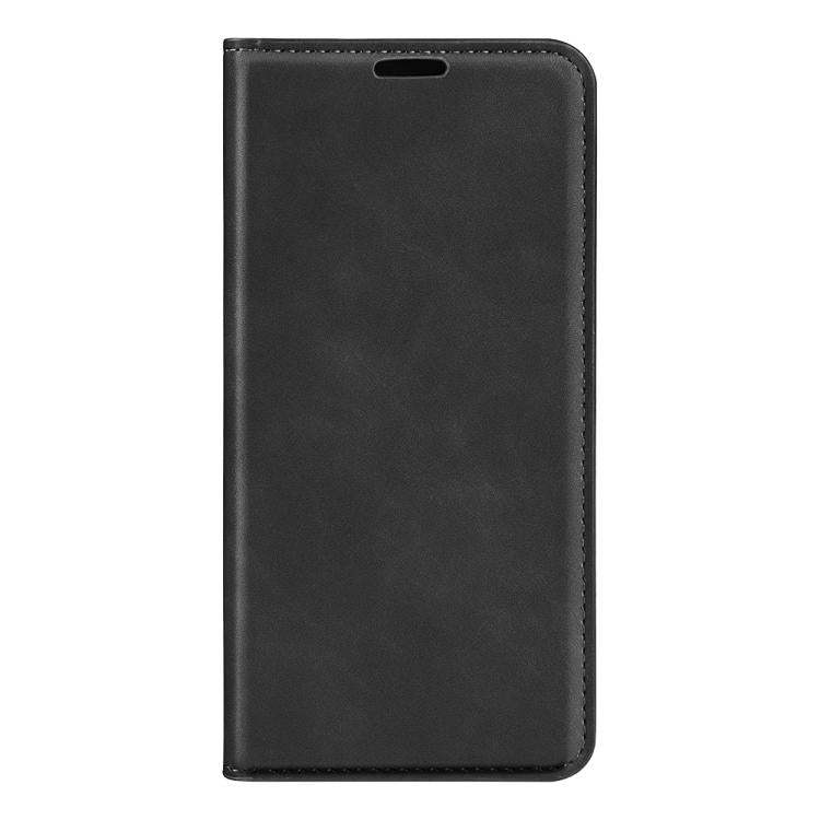 Funda de Cuero con Ventosa Magnética para OnePlus Ace 5 Pro Retro-Skin (Negra)