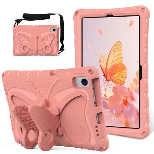 Funda de Eva para Tablet Samsung Galaxy Tab S5E 10.5 T720 con Soporte de Mariposa (Rosa y Naranja)